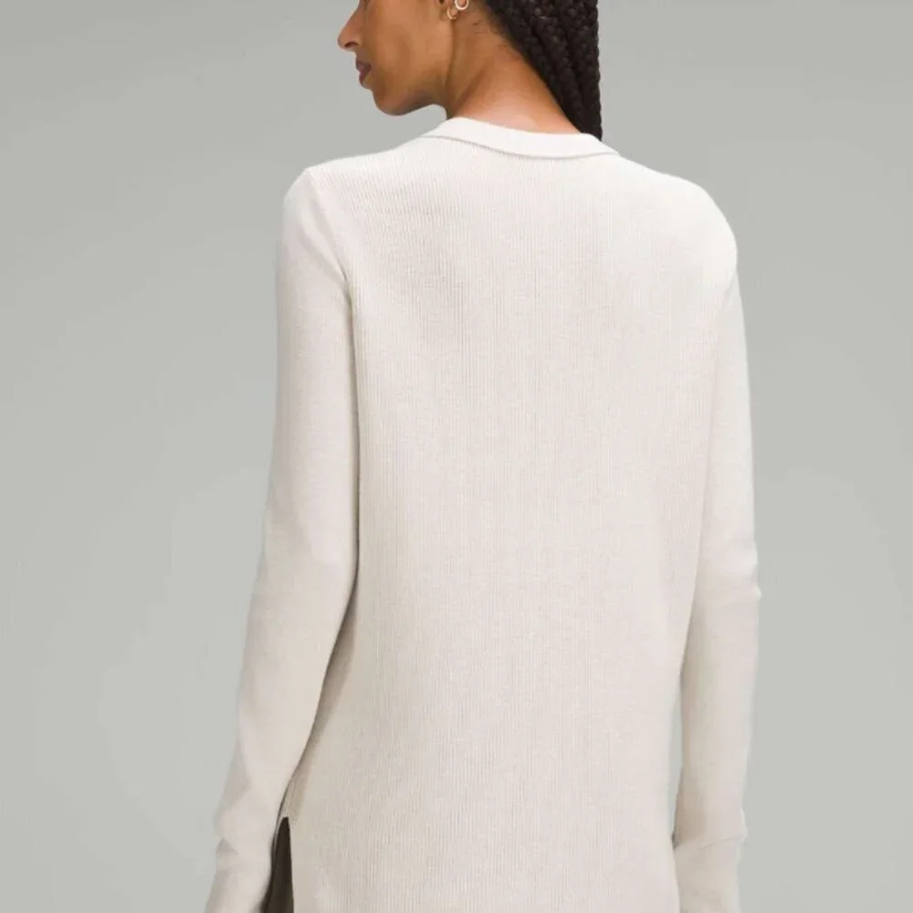 Lululemon Take It All In Cotton-Blend Sweater White Opal Size Small